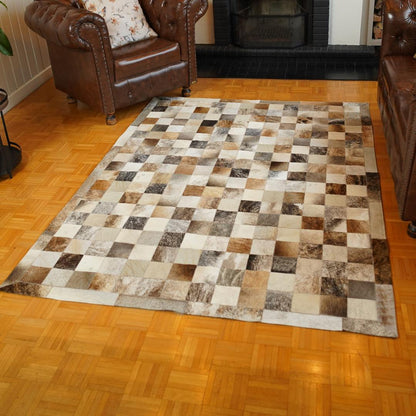 Tapete de Couro Quadriculado Clássico 10x10 cm