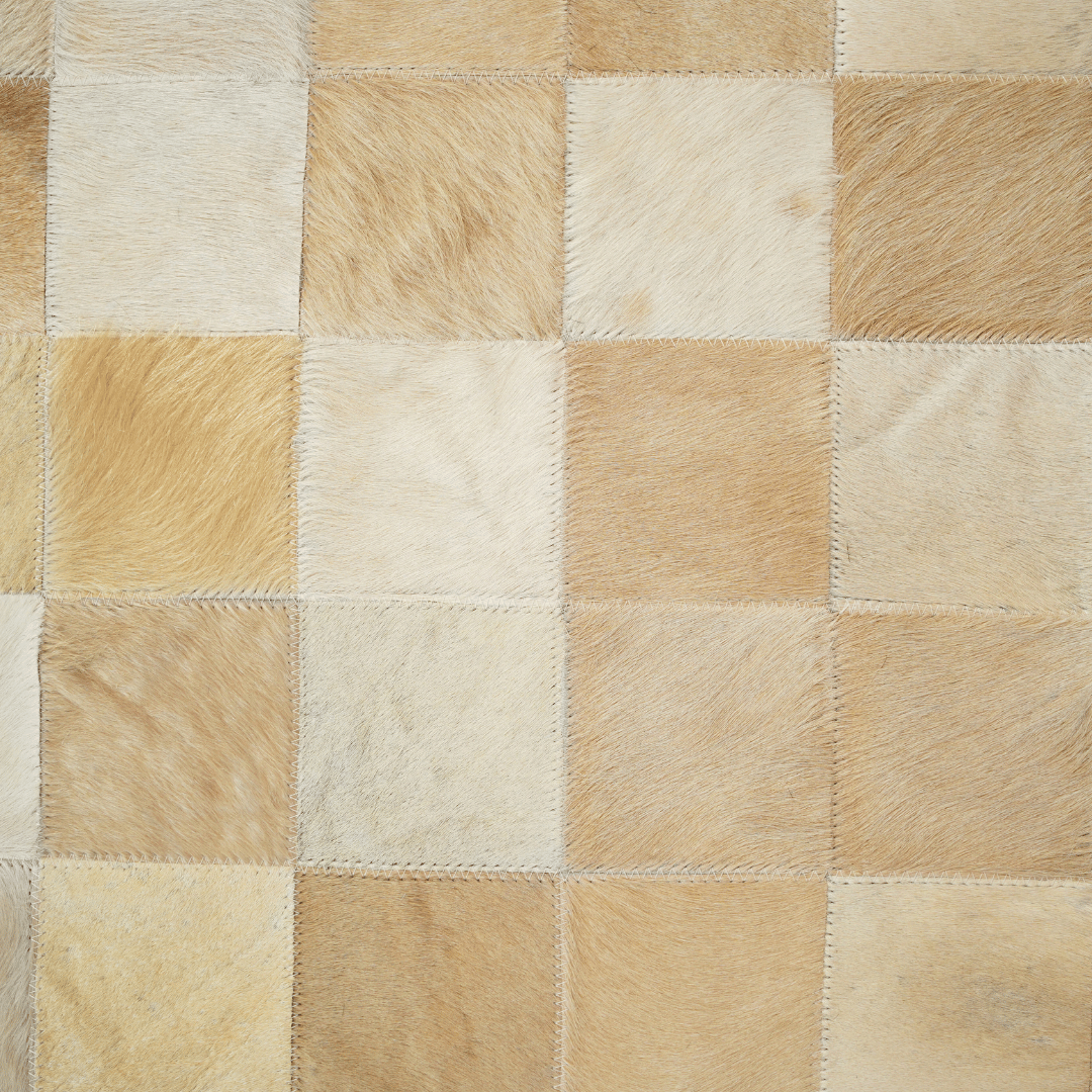 Passadeira de Couro Natural Bege 2m x 50cm