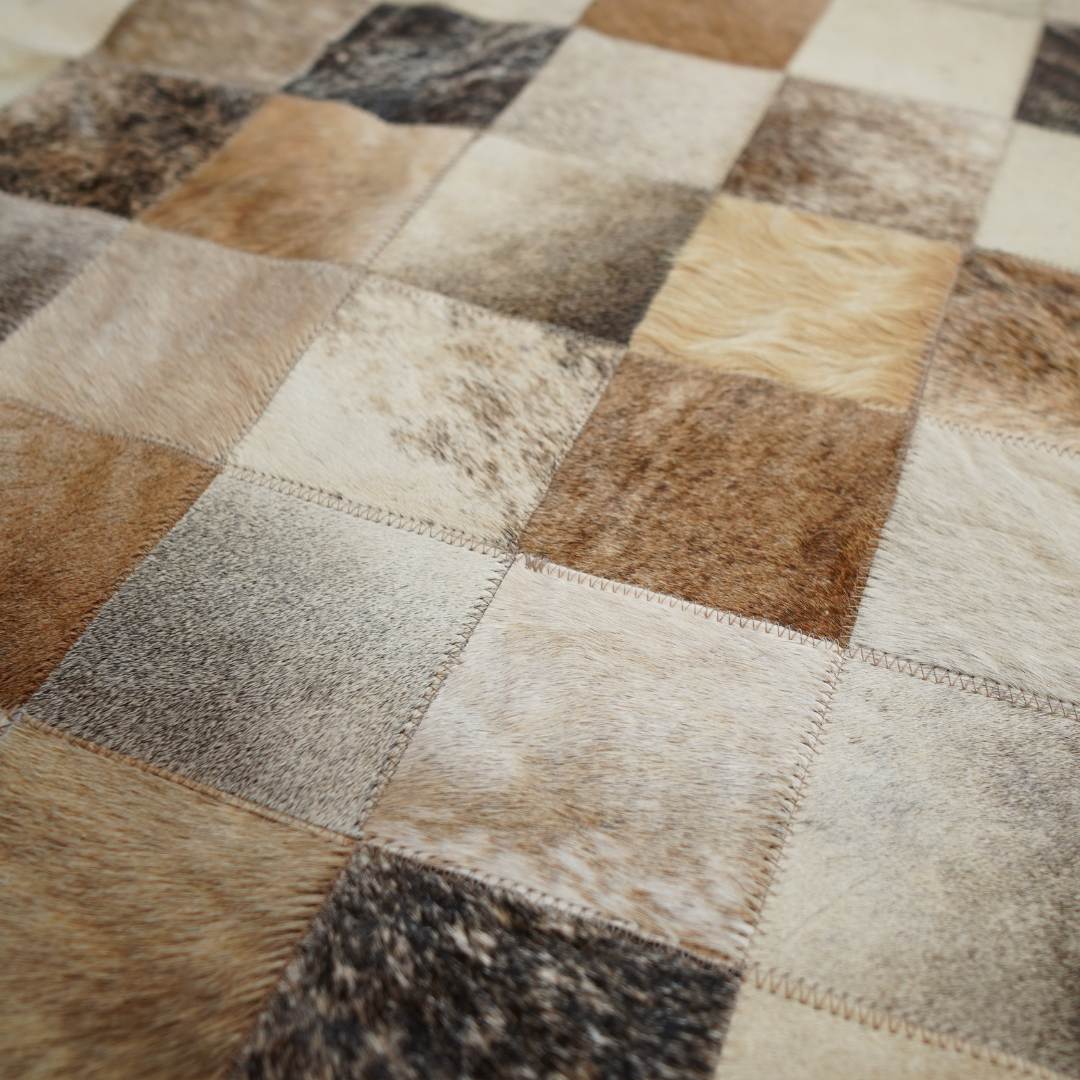 Tapete de Couro Quadriculado Clássico 10x10 cm