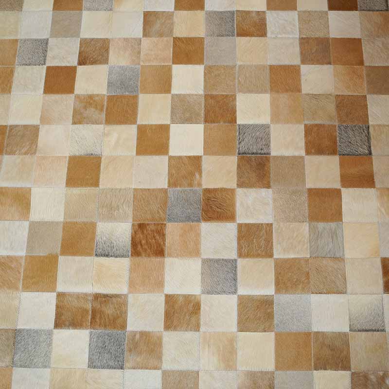 Tapete Quadriculado Montecarlo – Couro Legítimo 10x10cm