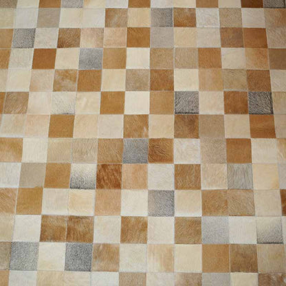 Tapete Quadriculado Montecarlo – Couro Legítimo 10x10cm
