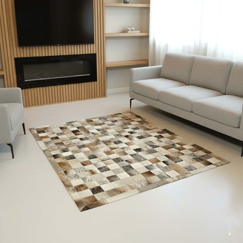 Tapete de Couro Quadriculado Clássico 10x10 cm