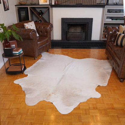 Tapete Bovino Natural Branco I B012 I 2,16 x 1,98m