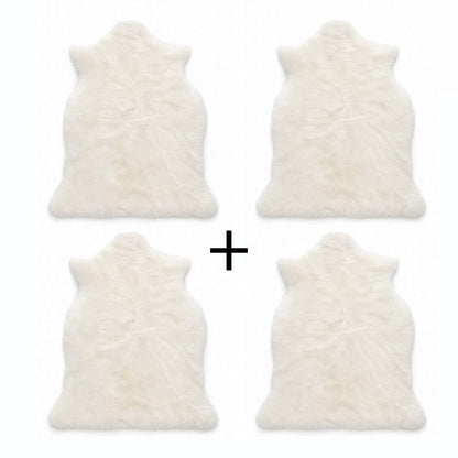 Pelego Natural Branco - Tamanho Grande 1,00m x 0,60