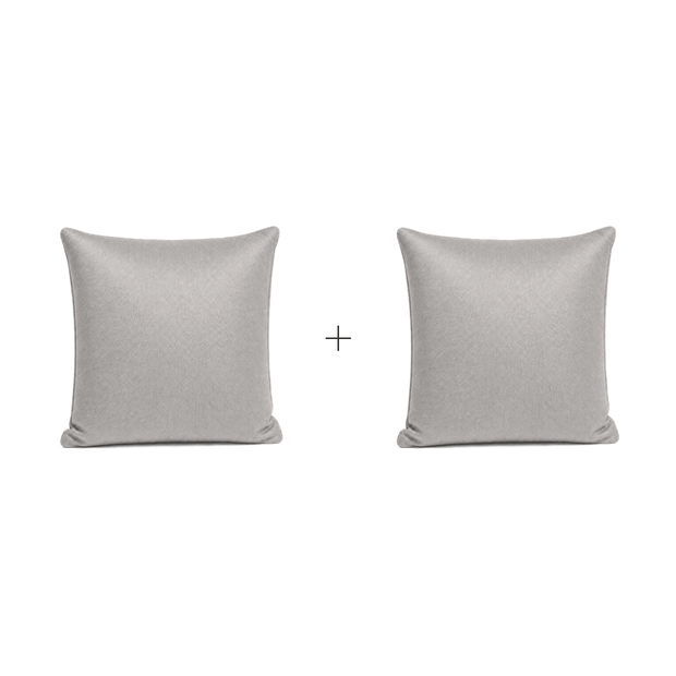 Almofada Cinza Claro em Pelo Natural Bovino — Super Macia — versão 2 Almofadas — 5% OFF