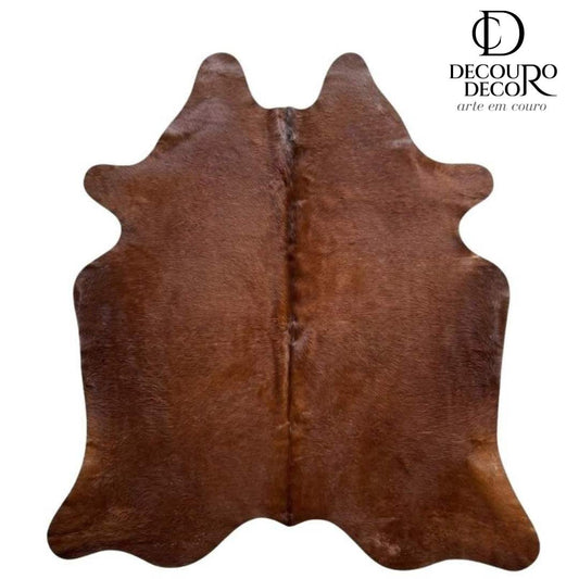 Tapete Bovino Natural Vermelho e Branco I VB530 I 1,98x1,90m