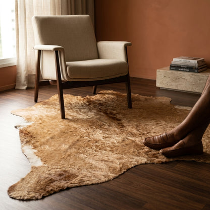 Tapete Bovino Marrom Gold BB892 — ambiente
