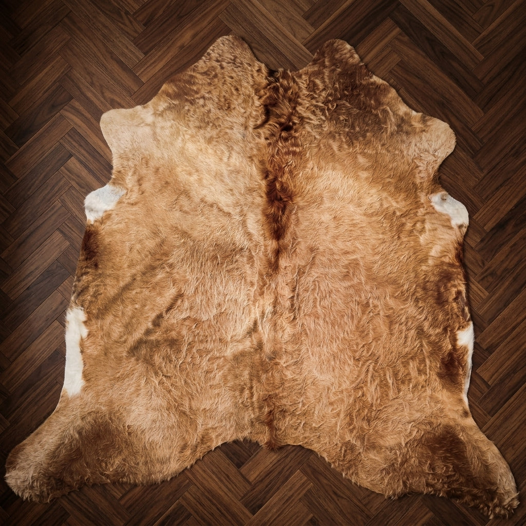 Tapete Bovino Marrom Gold BB892 — ambiente