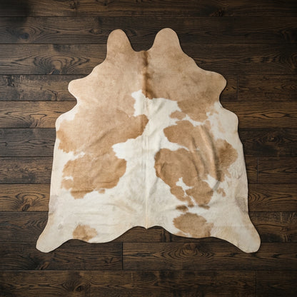Tapete Bovino Bege e Branco BB894 — ambiente