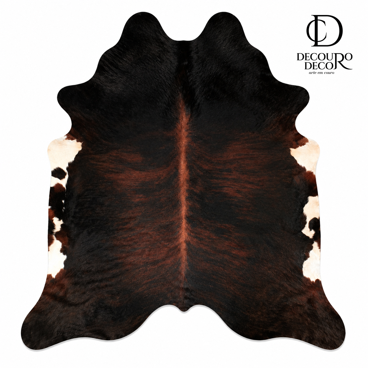 Tapete Bovino Natural Brazino Escuro Pelo Curto I BZE1103 I 2,10x1,95m