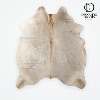 Tapete Bovino Natural Champagne Claro Linha Premium Brilhoso I CH920 I 1,88x1,53