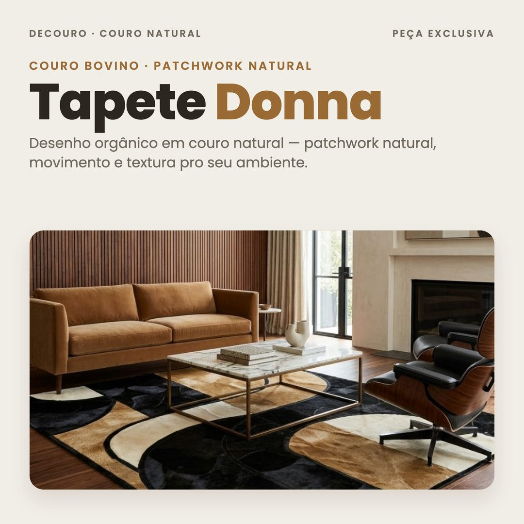 DECOURO · Tapete Donna - Couro Legítimo — Hero