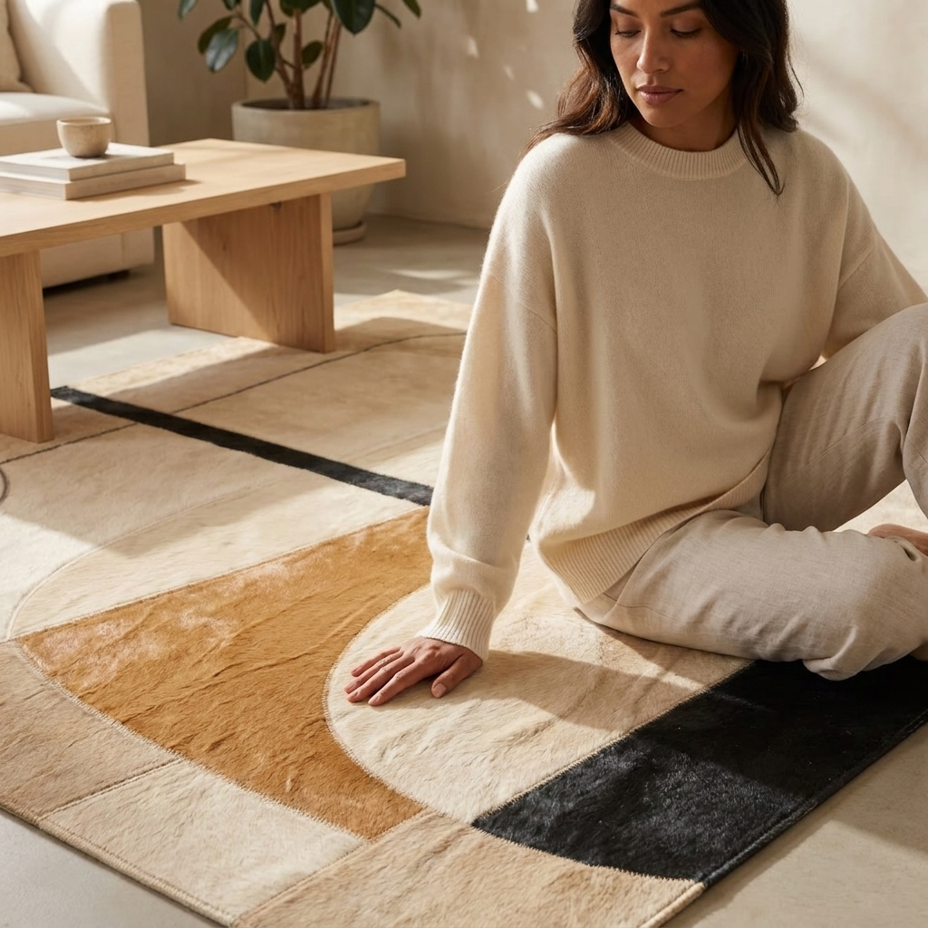 Tapete Âmbar em ambiente de sala