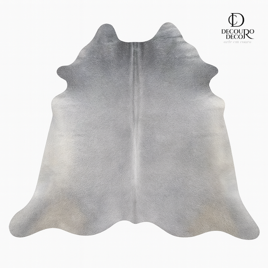 Tapete Bovino Natural Gris GR603 — fundo branco