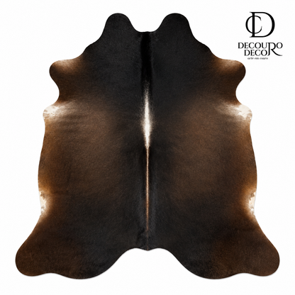 Tapete Bovino Natural Preto Acinzentado  I OSC1101 I 2,15x1,95m