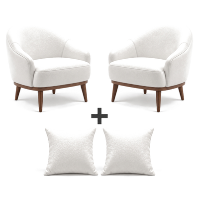 Conjunto 2 Poltronas + 2 Almofadas