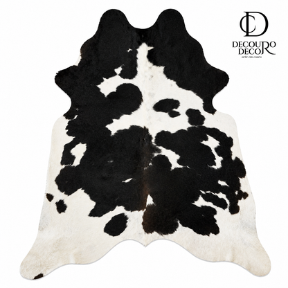 Tapete Bovino Natural Preto e Branco I PB1102 I 1,97x1,85m