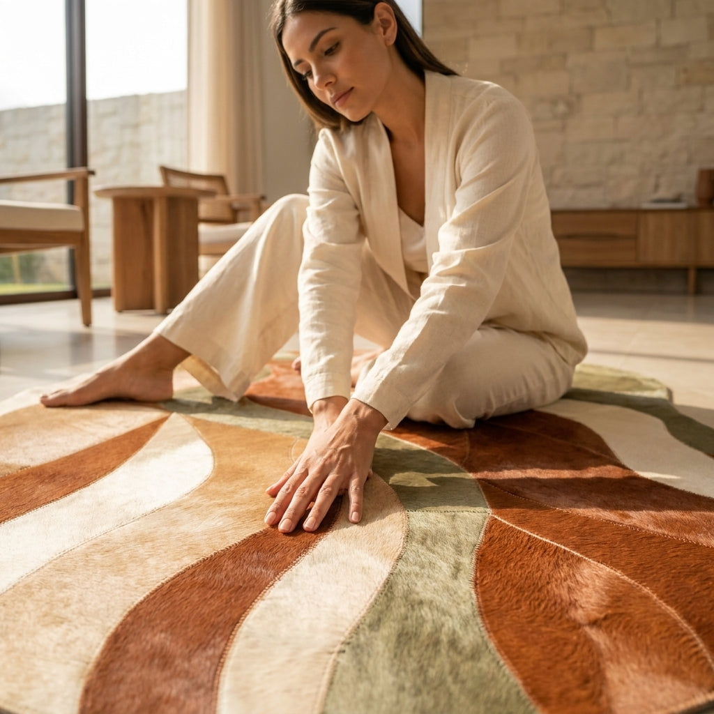 Tapete de Couro Legítimo Nature – Peça Artesanal