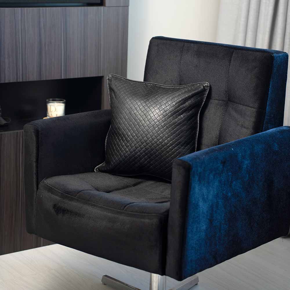 Almofada Liora - Couro Tressê