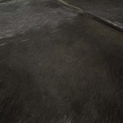 Tapete Formato de Couro Bovino Natural Preto I NP017 I 1,87 x 1,94m