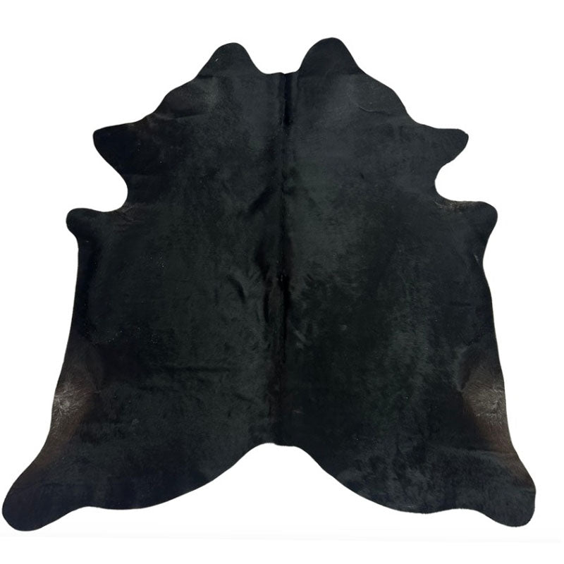 Tapete Formato de Couro Bovino Natural Preto I NP018 I 2,15 x 1,88m