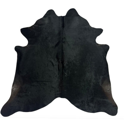 Tapete Formato de Couro Bovino Natural Preto I NP018 I 2,15 x 1,88m