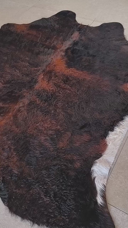 Tapete de pele de boi — vídeo real do produto BZC1032