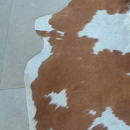 Tapete de pele de boi — vídeo real do produto VB1003