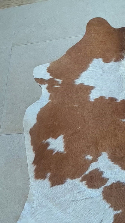 Tapete de pele de boi — vídeo real do produto VB1003