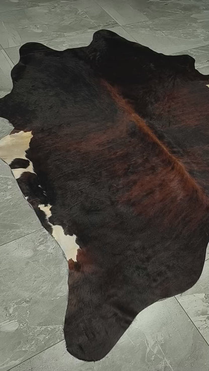Tapete Bovino Natural Brazino Escuro Pelo Curto I BZE1103 I 2,10x1,95m