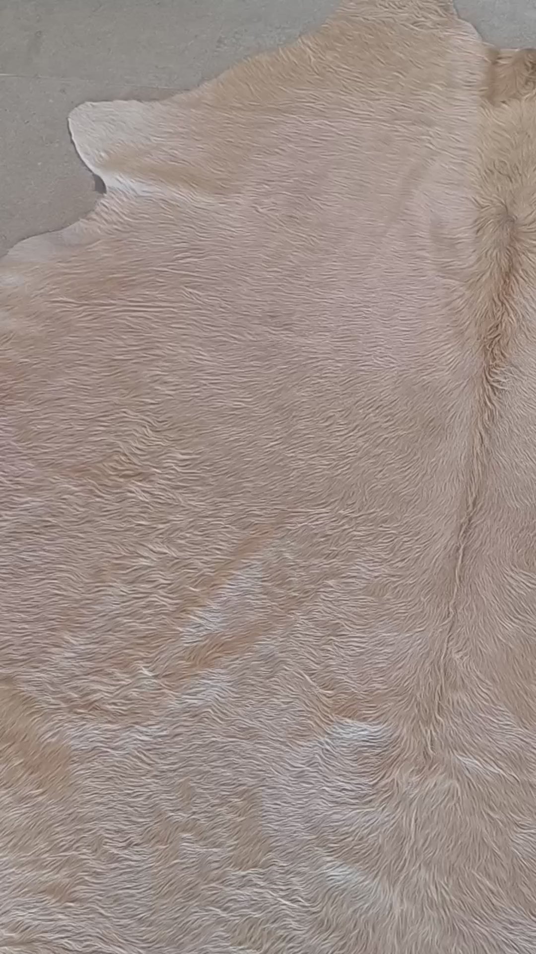 Tapete de pele de boi — vídeo real do produto BC980