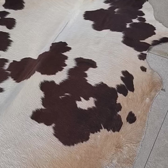 Tapete de pele de boi — vídeo real do produto EXC1031