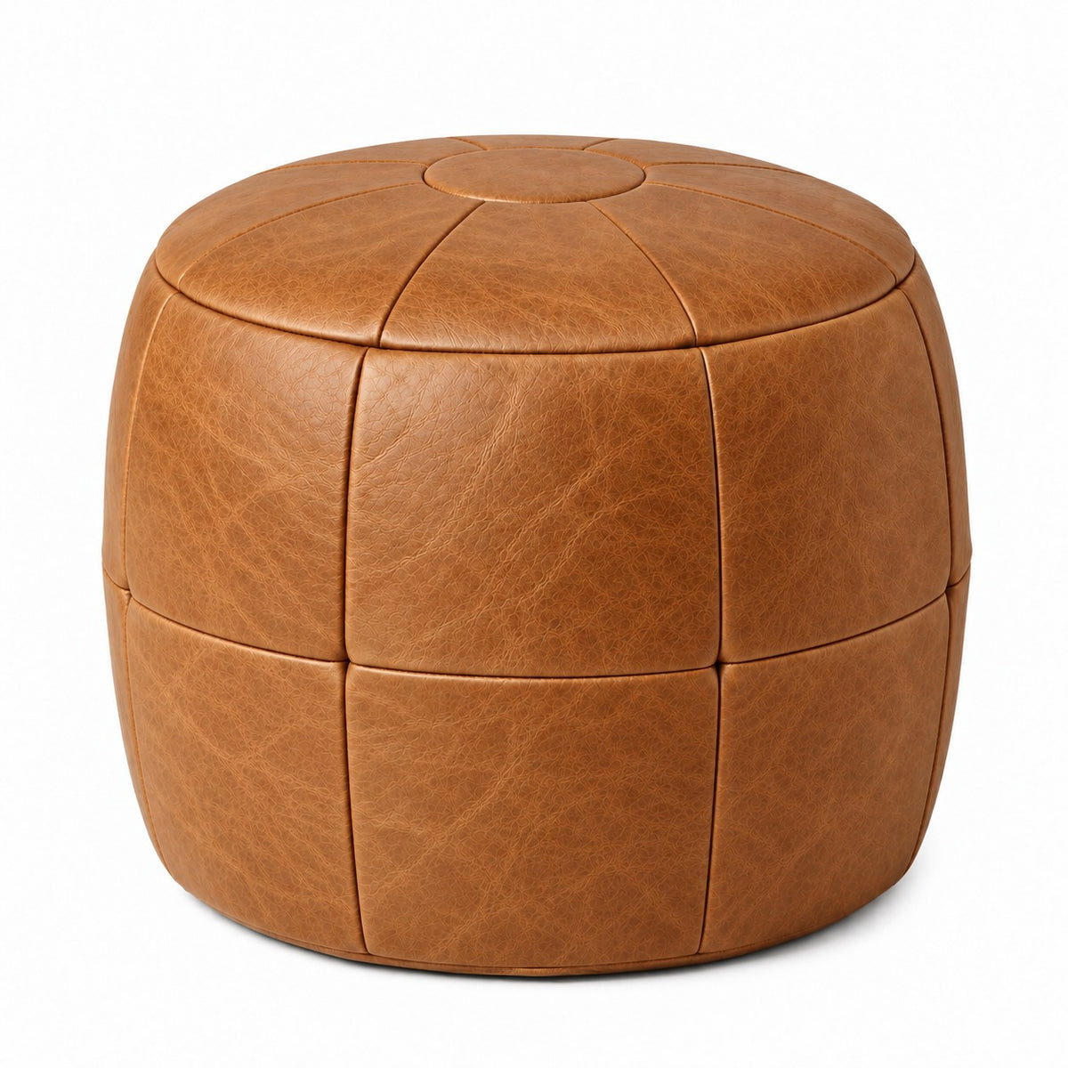 Puff Pipa Caramelo — 1 unidade — 40x40cm, fundo branco
