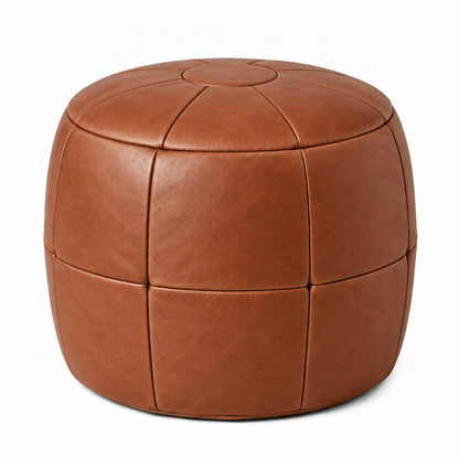 Puff Pipa Terracota — 1 unidade — 40x40cm, fundo branco