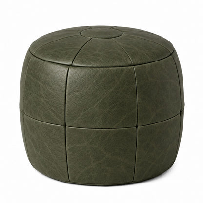 Puff Pipa Verde Esmeralda — 1 unidade — 40x40cm, fundo branco