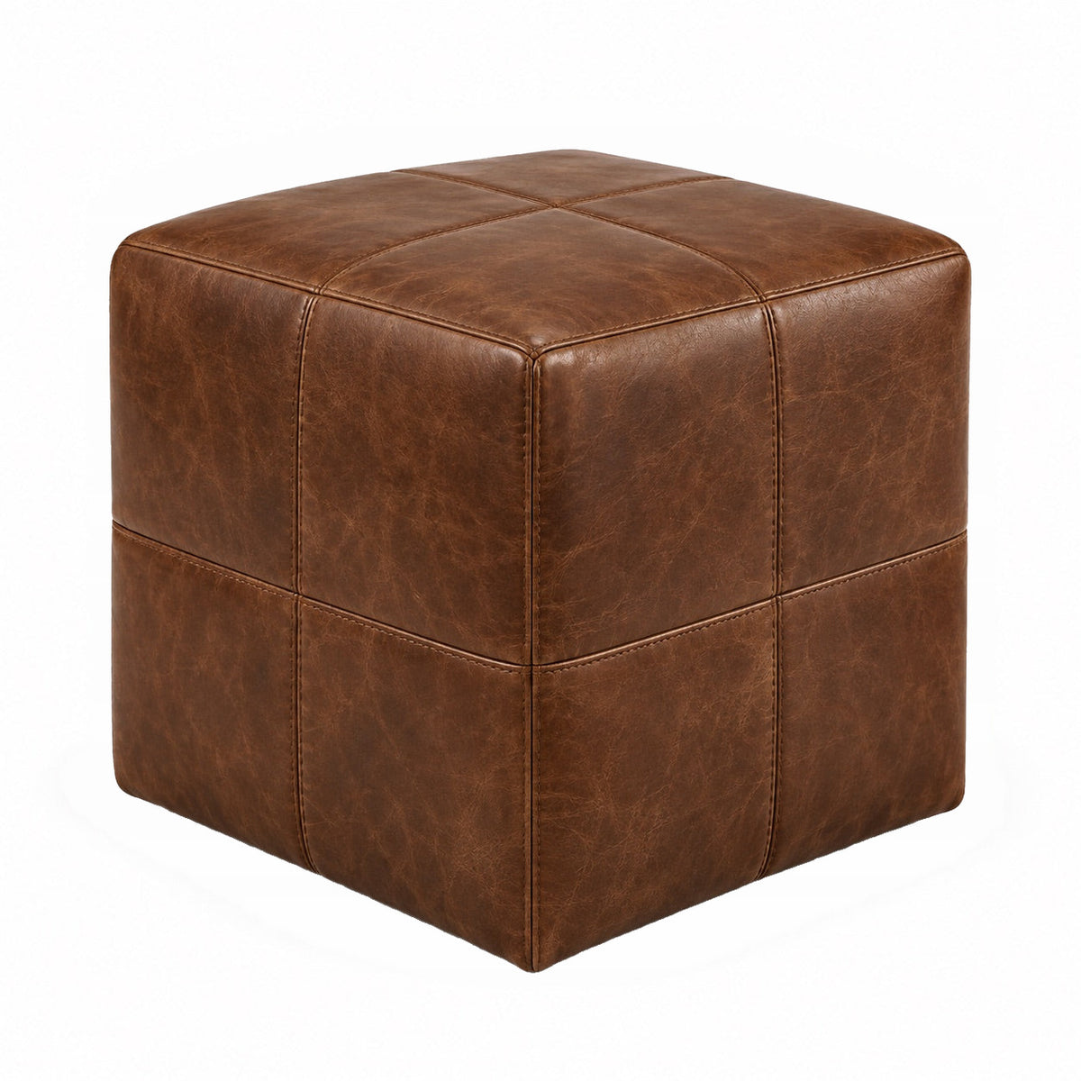 Puff Quadrado Waxy Tabaco 40 por 40 cm — foto principal