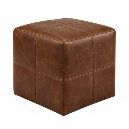 Puff Quadrado Waxy Tabaco 40 por 40 cm — foto principal