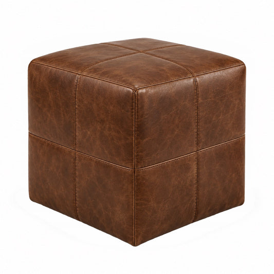 Puff Quadrado Waxy Tabaco 40 por 40 cm — foto principal