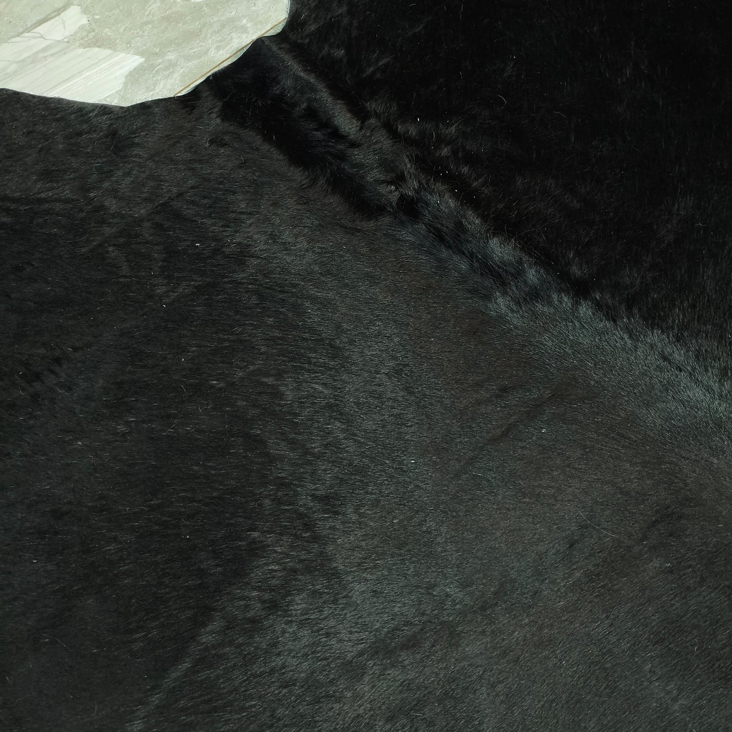 Tapete Bovino Natural Preto Pelo Curto I P1100 I 2,18x2,08m