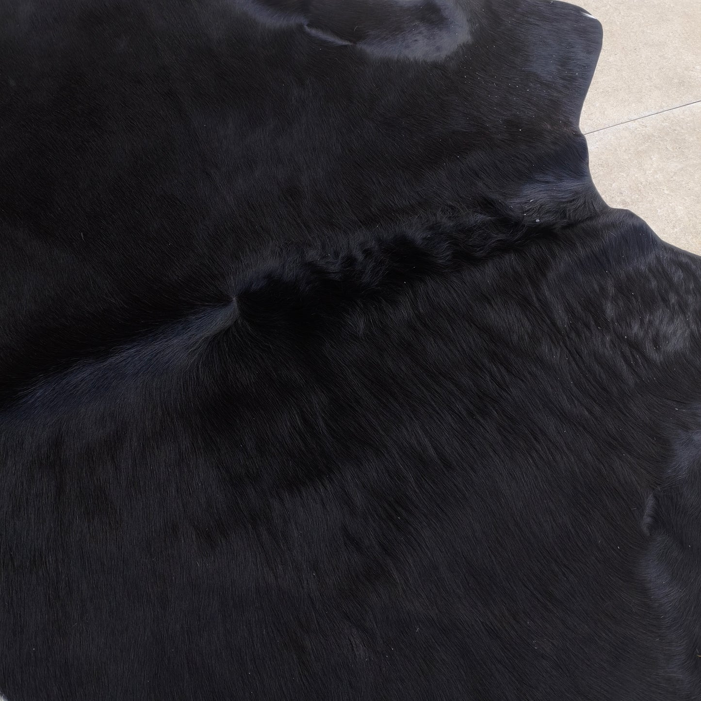 Tapete Bovino Natural Preto Intenso e Branco I PB794 2,13x2,11m