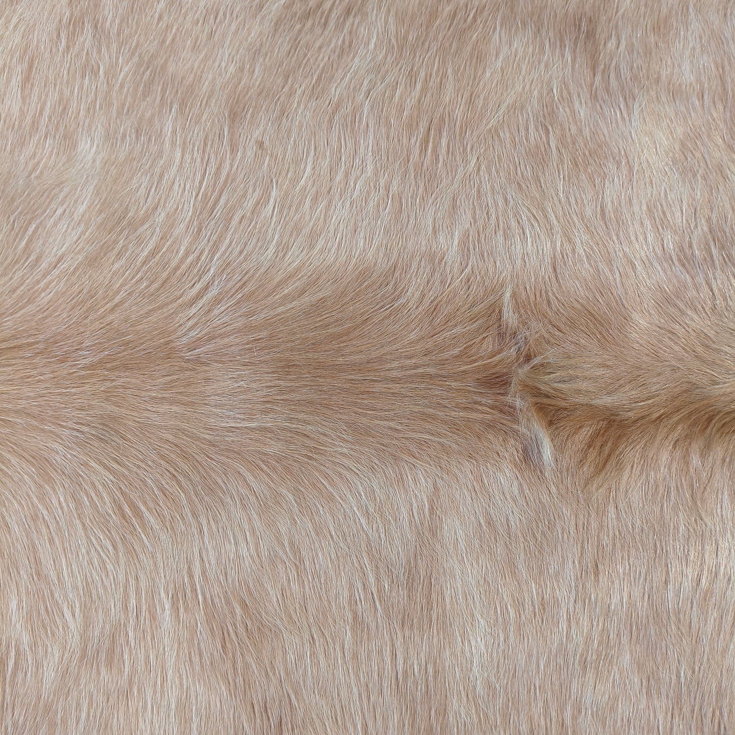 Tapete de couro de boi bege claro BC968 — foto real 2