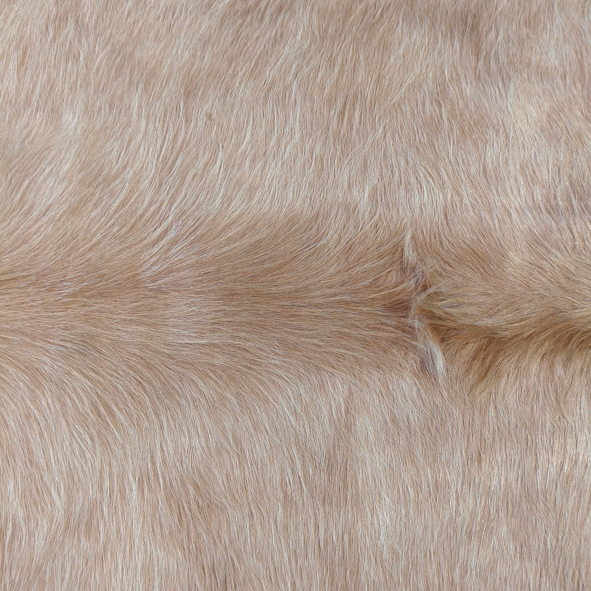 Tapete de couro de boi bege claro BC968 — foto real 2