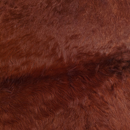 Tapete de couro de boi vermelho e branco VB1008 — foto real 2