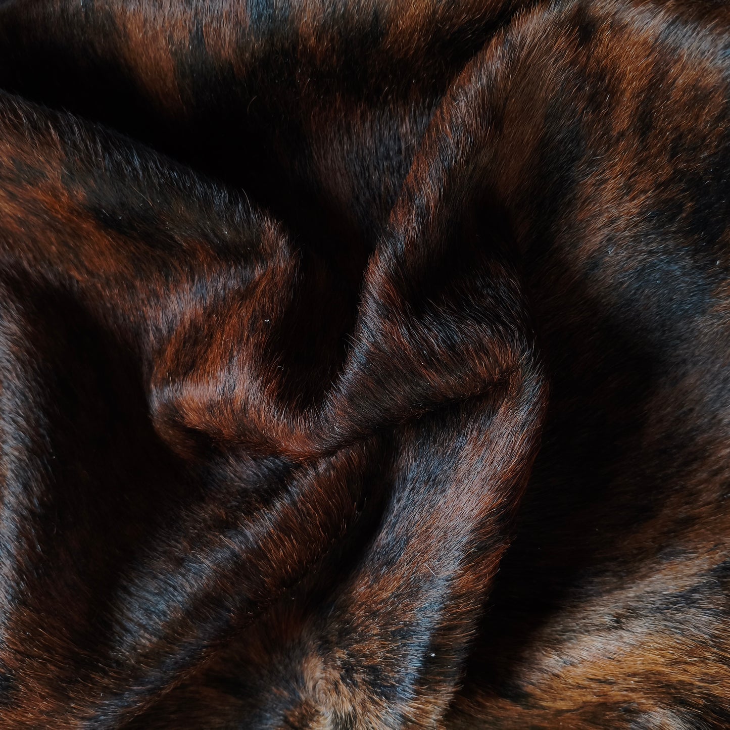 Tapete de couro de boi natural brazino pelo curto macio BZC1037 — foto real 4