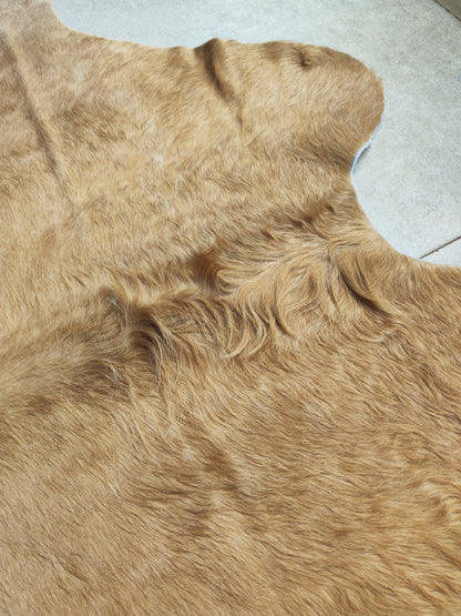 Tapete Bovino Natural Bege Claro I BC805 I 1,97x1,85m (Caramelo)