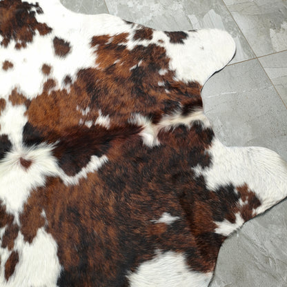 Tapete Bovino Natural Exótico TRICOLOR Linha Premium I Peça Rara EXC930 I 2,47x2,31m