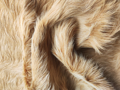 Tapete Bovino Natural Bege e Branco Claro I BC813 I 1,96x1,96m