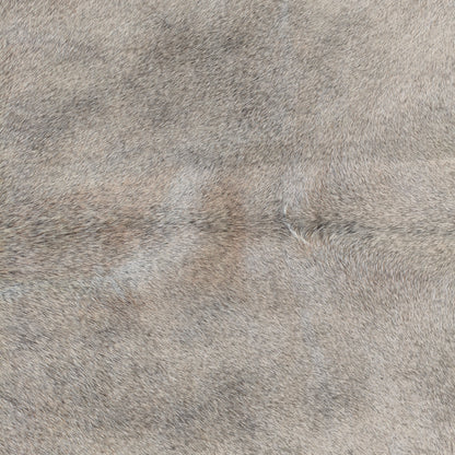 Tapete de couro de boi natural cinza e branco pelo curto macio GR1052 — foto real 2