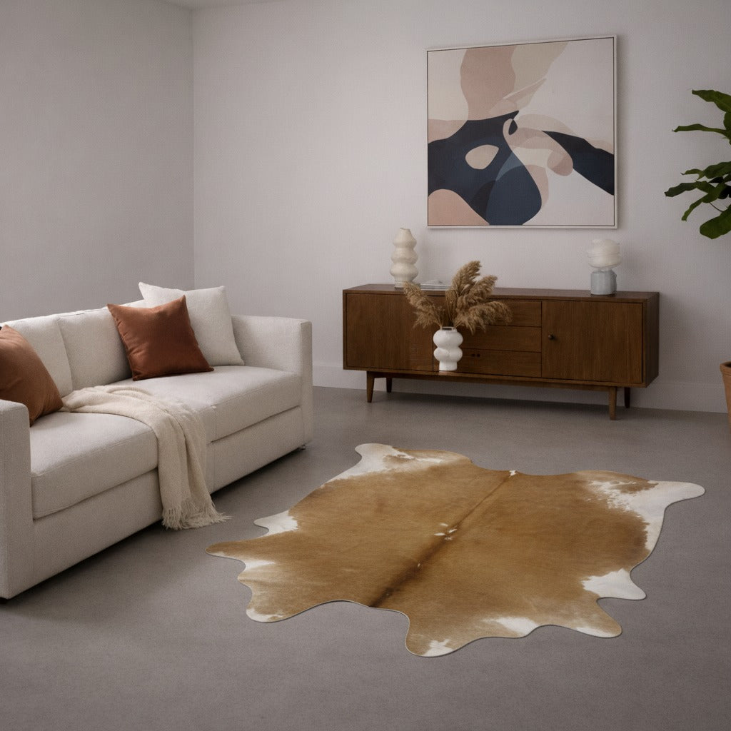 Tapete Bovino Natural Bege Claro I BC361 I 2,14 x 2,08 m