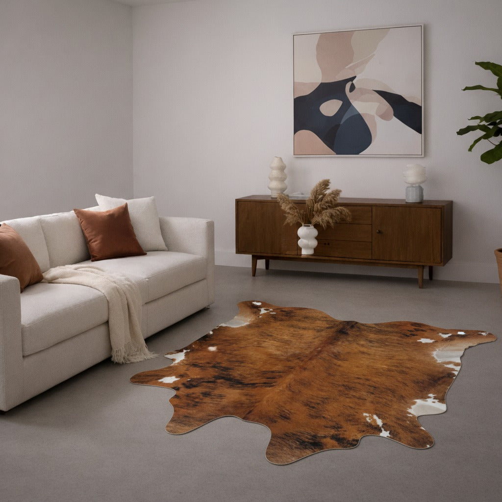 Tapete Bovino Natural Brazino Escuro I BZE360 I 2,00 x 2,00 m